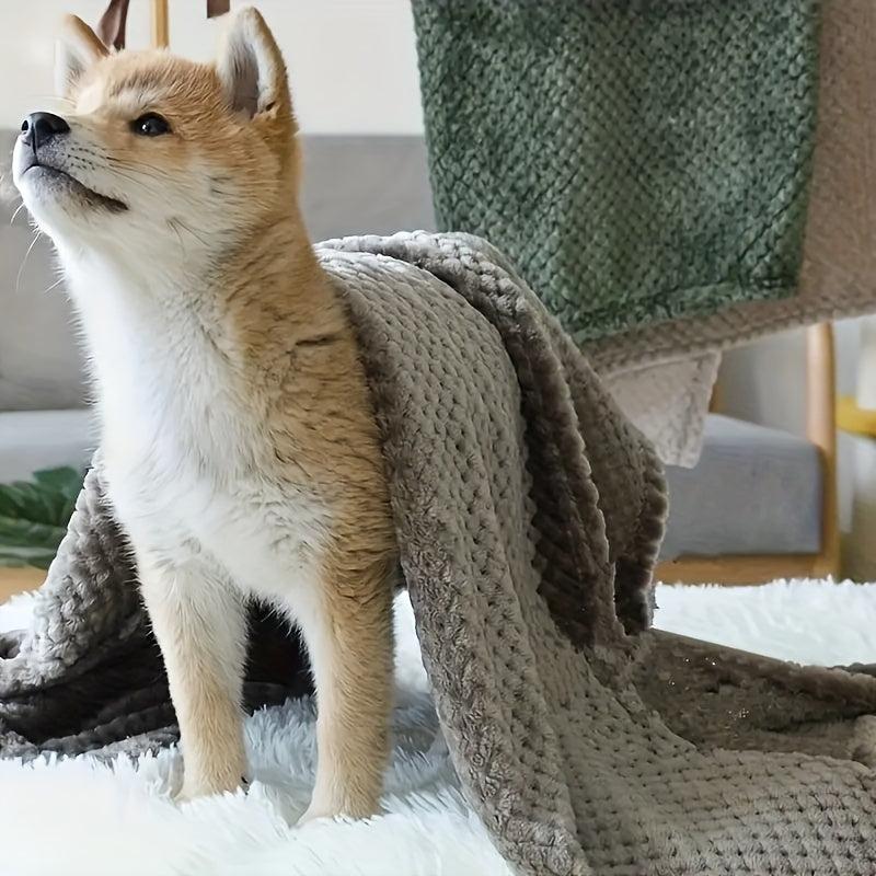 Dog Cat Blanket Coral Fleece Warm Soft Blanket for Bed Couch Sofa