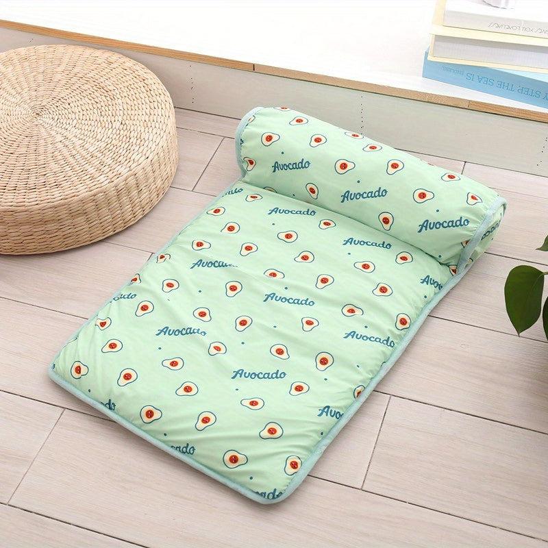 Anti Slip Pet Bed Mat with Pillow