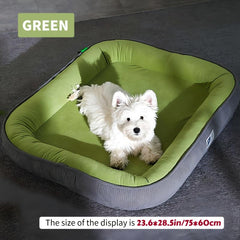 Cozy Oval Cat Sofa Bed Raised Edge Neck Support Plush Cover