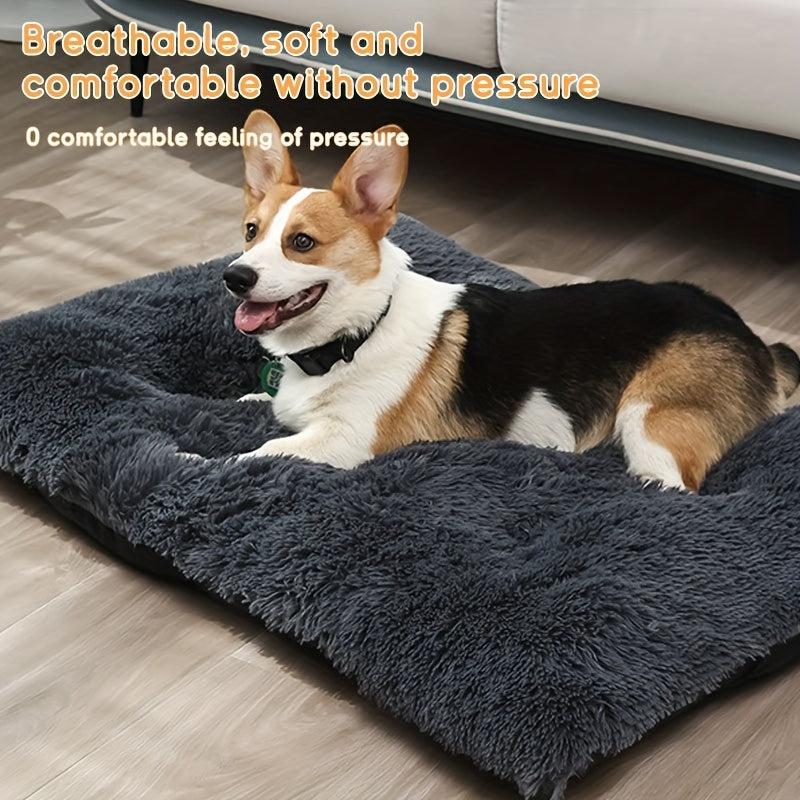 Comfortable Plush Dog Mat for Warm and Cozy Sleep