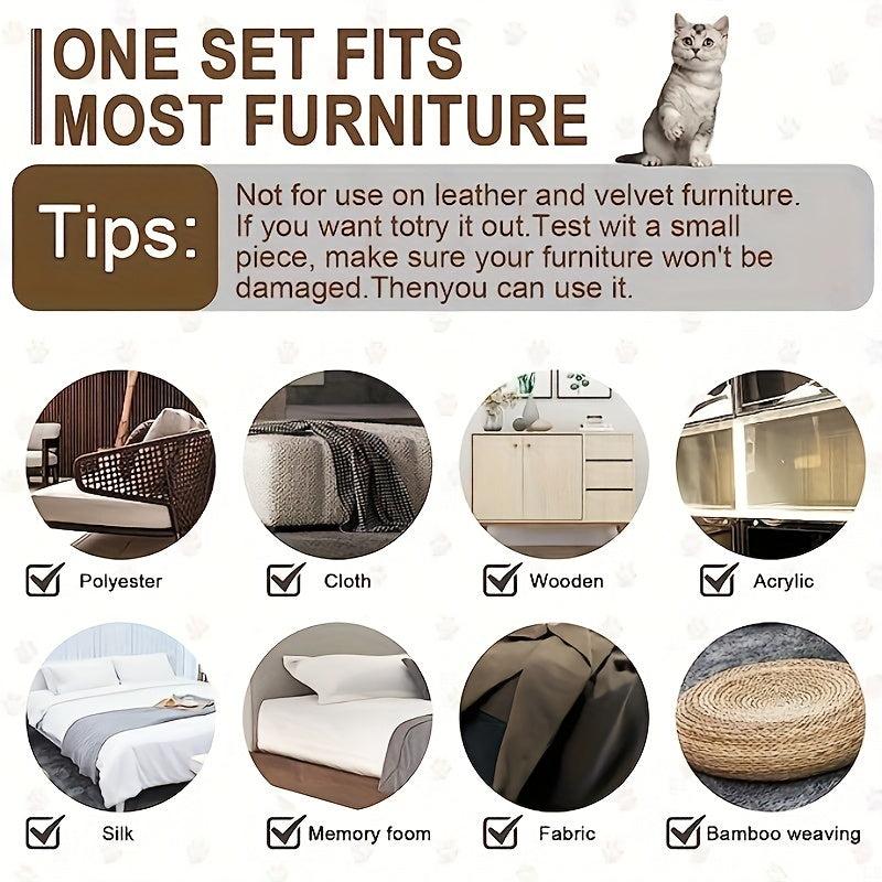 5pcs Cat Scratch Furniture Protectors Double Sided Sofa Sticky Tape Couch Guards