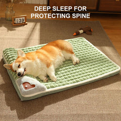 Outdoor Pet Dog Bed with Pillow, Comfortable Sleeping Pad