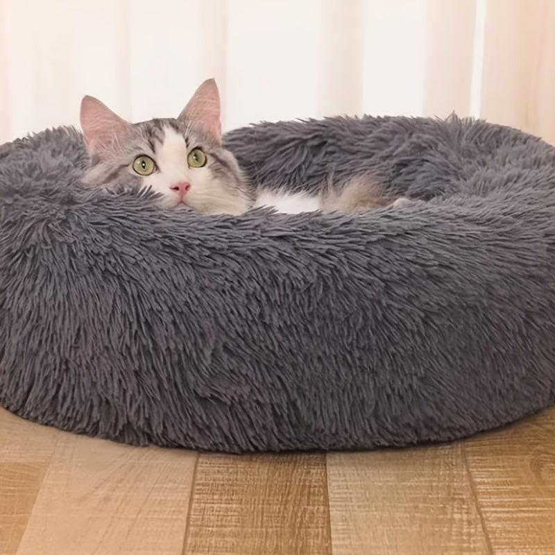 Plush Pet Bed Indoor Cats Dogs Sleeping Nest Cushion