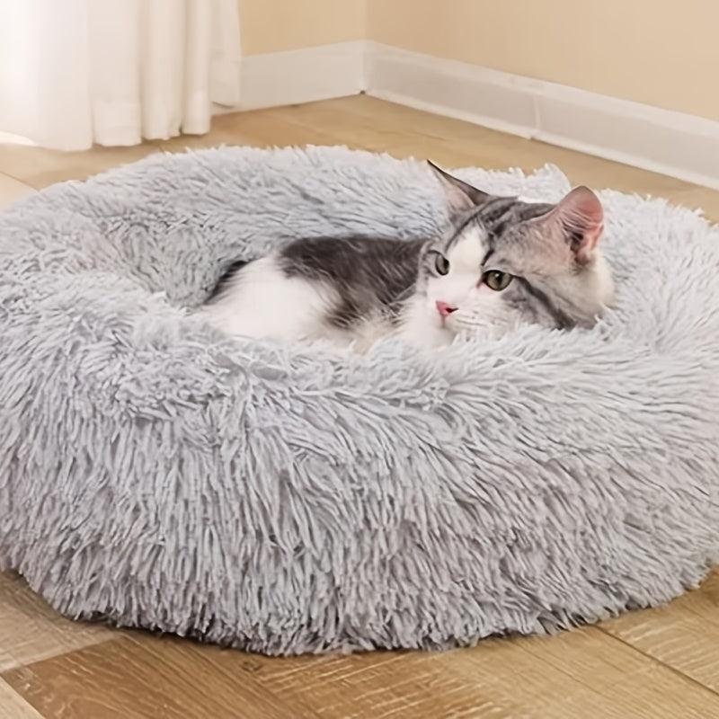 Plush Pet Bed Indoor Cats Dogs Sleeping Nest Cushion