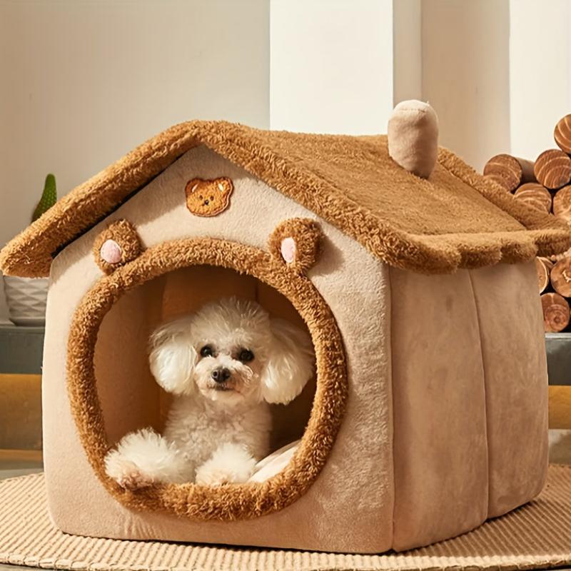 Indoor Dog Kennel Winter Warm Cat Kennel Washable Cat Nest