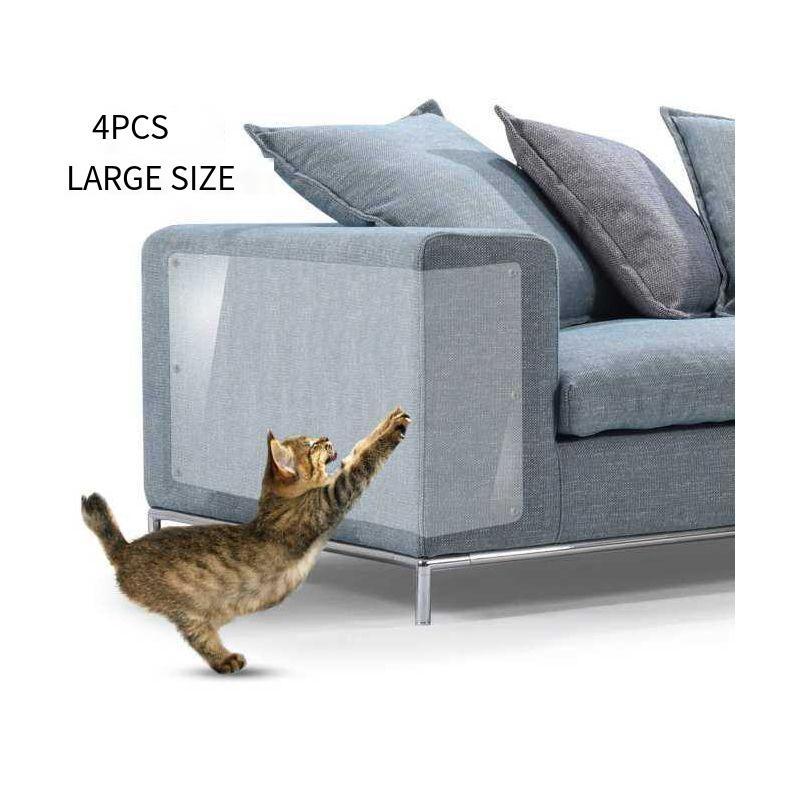 4pcs Anti Cat Scratching Sofa Protector - Cat Scratch Deterrent Couch Corner Tap
