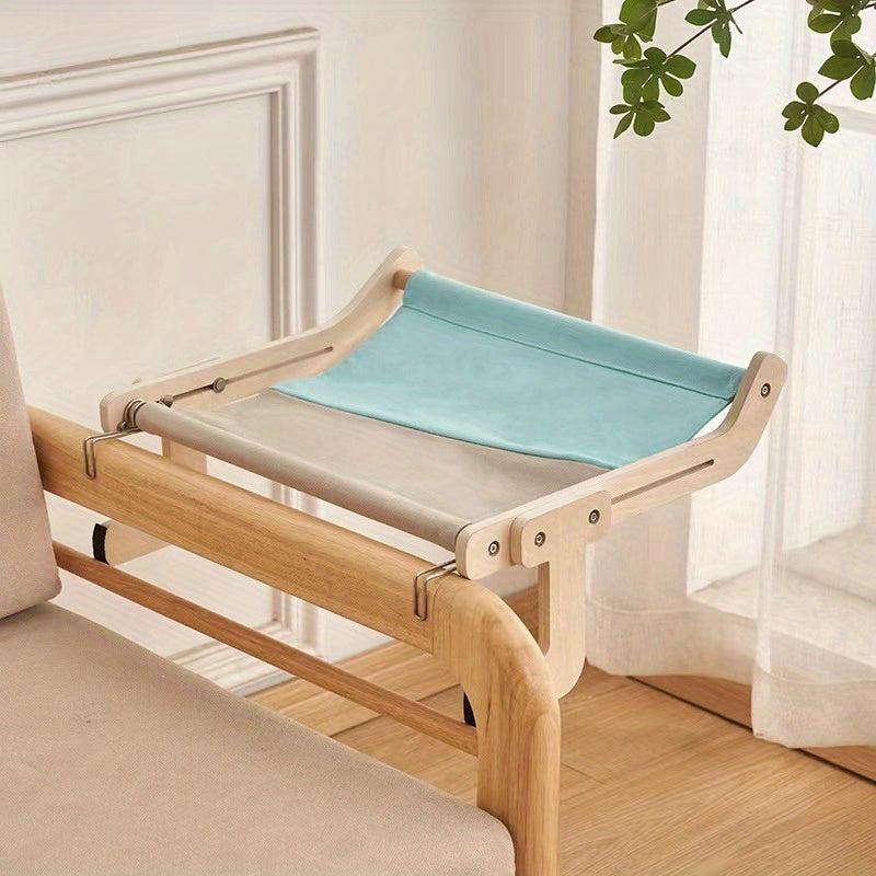 Solid Wood Cat Hanging Bed Balcony Window Cat Litter