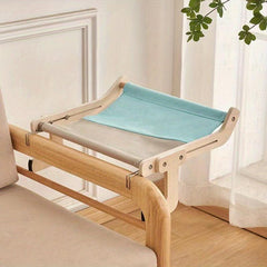Solid Wood Cat Hanging Bed Balcony Window Cat Litter