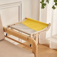 Solid Wood Cat Hanging Bed Balcony Window Cat Litter