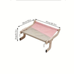 Solid Wood Cat Hanging Bed Balcony Window Cat Litter
