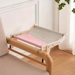 Solid Wood Cat Hanging Bed Balcony Window Cat Litter