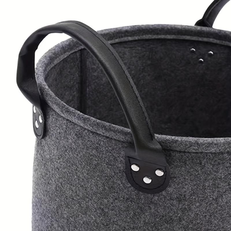 Felt Dog Toy Storage Basket Box Pet Supplies