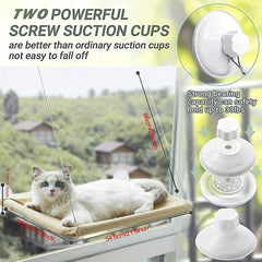 Cat Hammock w/ Suction Cup All Seasons Hanging Bed