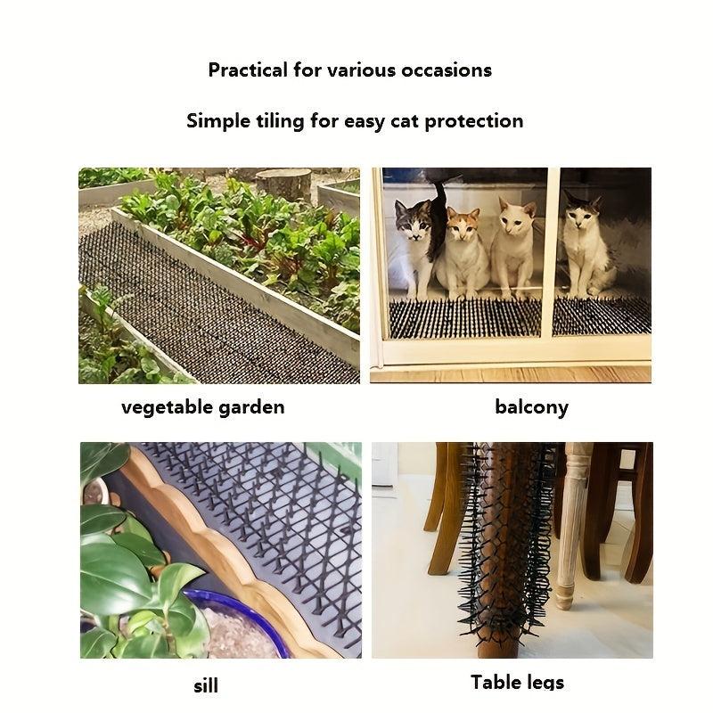 Cat Scat Mats With Spikes, Durable Flexible Pet Deterrent Mats