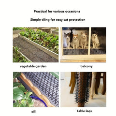 Cat Scat Mats With Spikes, Durable Flexible Pet Deterrent Mats