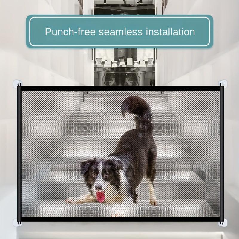 1pc Pet Dog Fence Nylon Collapsible Dog Isolation Mesh Cat And Dog Safety