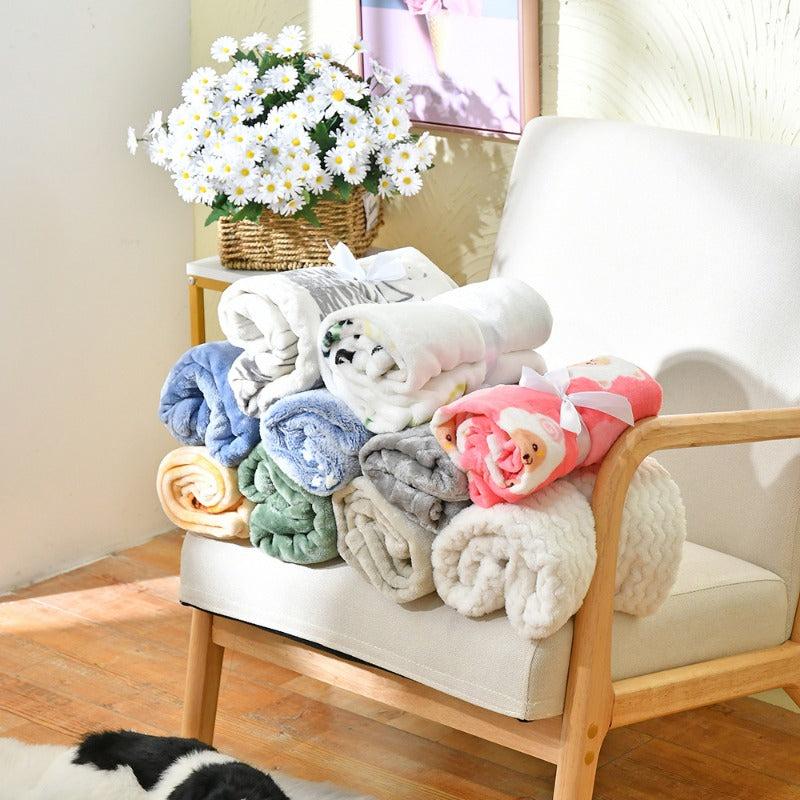 Thickened Pet Blanket Soft Fleece for Couch Bed
