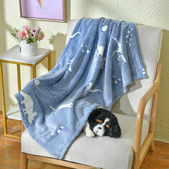 Thickened Pet Blanket Soft Fleece for Couch Bed