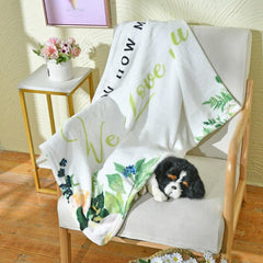 Thickened Pet Blanket Soft Fleece for Couch Bed