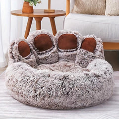 Calming Donut Dog Bed Soft Round Plush Cat Bed