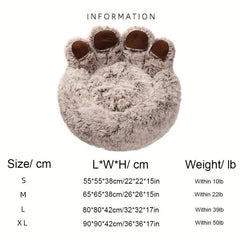 Calming Donut Dog Bed Soft Round Plush Cat Bed