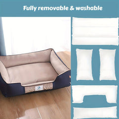 Detachable Washable Pet Bed Sofa for Dogs Cats Puppies
