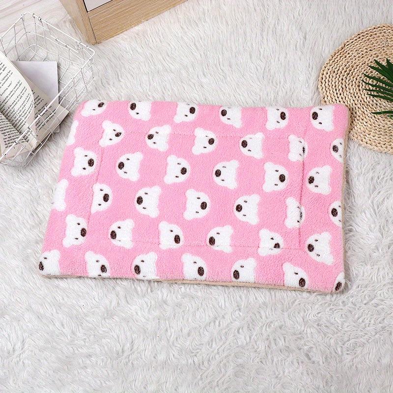 Cartoon Bear Pattern Pet Pad Comfortable And Thickened Cat Bed