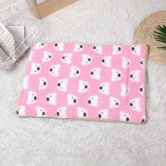 Cartoon Bear Pattern Pet Pad Comfortable And Thickened Cat Bed