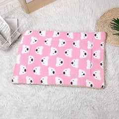Cartoon Bear Pattern Pet Pad Comfortable And Thickened Cat Bed