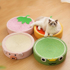 Cat Scratcher Cardboard Wear-resistant Round Cat Scratching Toy