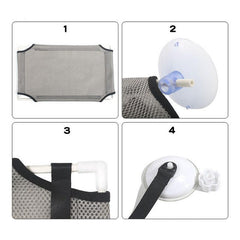 Cat Window Hammock Pet Bed Suction Cup Wall Hanging Pet Mesh Breathable Hammock