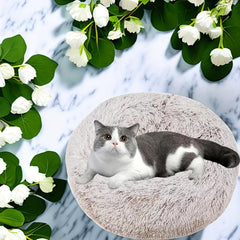 Warm Plush Cat Bed, Washable, Cat Sleeping Cushion