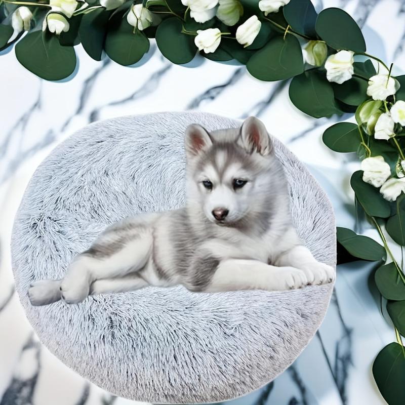 Warm Plush Cat Bed, Washable, Cat Sleeping Cushion