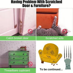 3pcs Door Protector Dog Scratch Cat Guard Clear