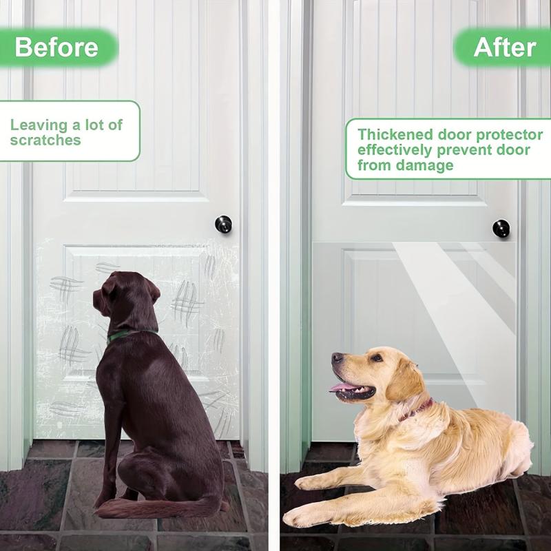 3pcs Door Protector Dog Scratch Cat Guard Clear