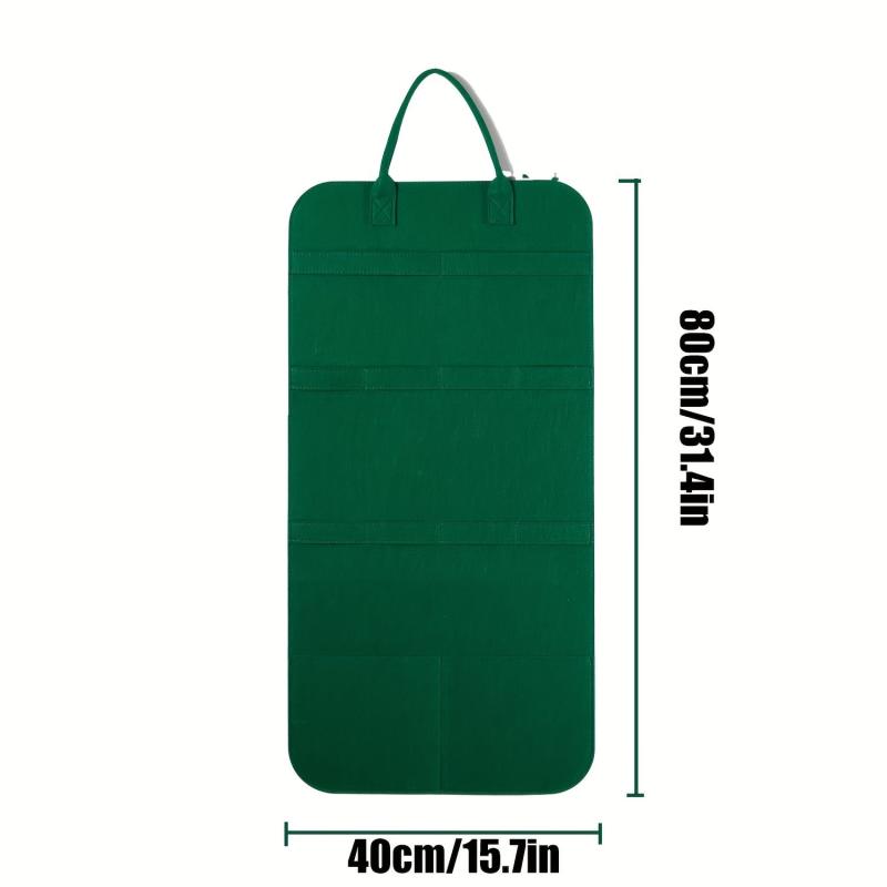 Cat Teaser Stick & Felt Storage Bag Set - Pet Accessory Display