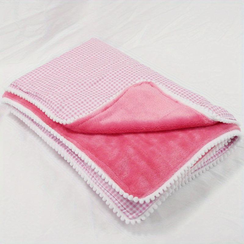 Soft Warm Flannel Dog Blanket for Autumn & Winter Bed Cover