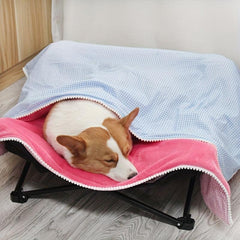 Soft Warm Flannel Dog Blanket for Autumn & Winter Bed Cover