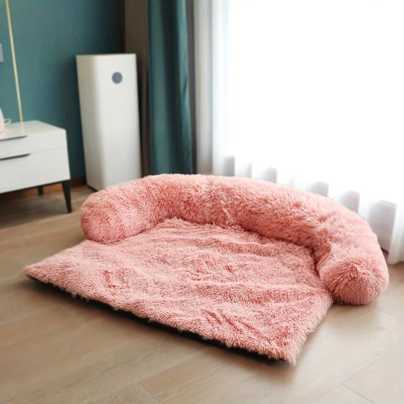 Soft Plush Dog Bed Dual-purpose Pet Nest Mat