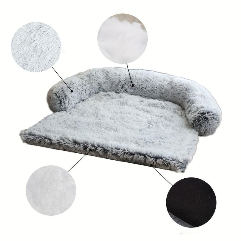 Soft Plush Dog Bed Dual-purpose Pet Nest Mat