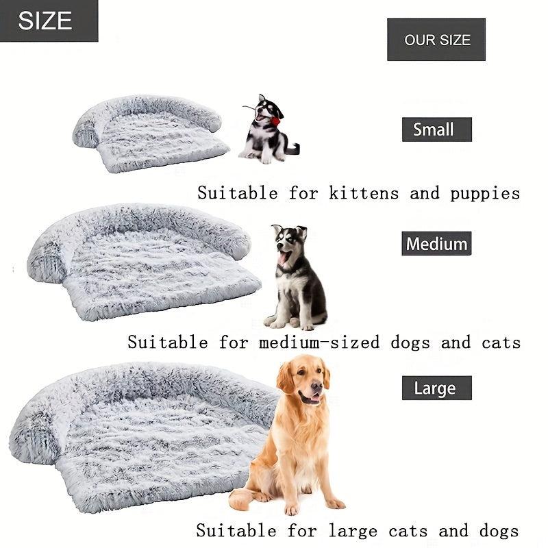Soft Plush Dog Bed Dual-purpose Pet Nest Mat