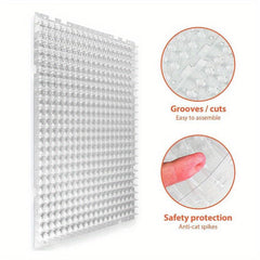 8pcs Pet Training Mats Cat Deterrent Mats Indoor/Outdoor 12 Sq Ft Coverage