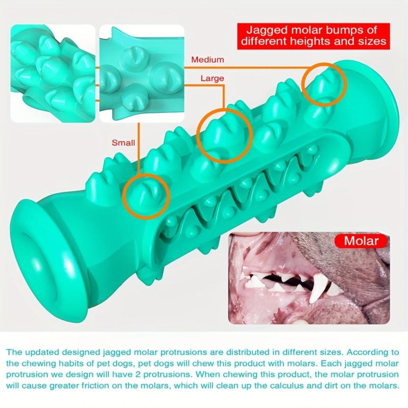 Dog Toothbrush Toy for Dental Care Chewable Bone Toy for Puppies