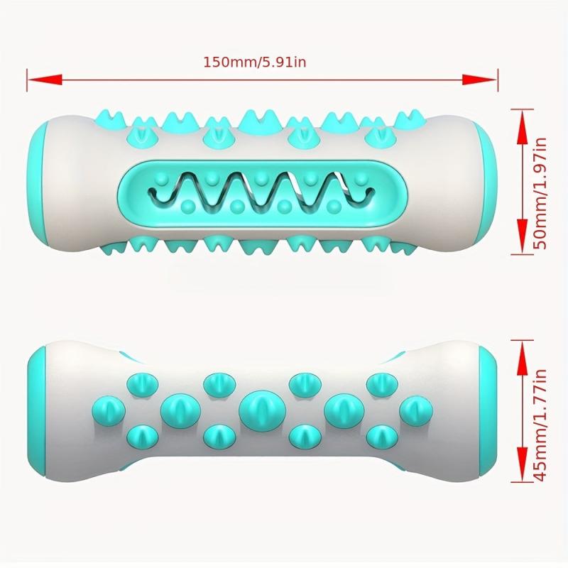 Dog Toothbrush Toy for Dental Care Chewable Bone Toy for Puppies