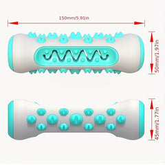 Dog Toothbrush Toy for Dental Care Chewable Bone Toy for Puppies