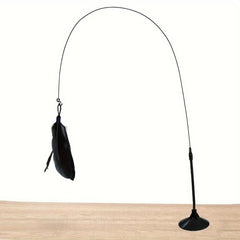 Feather Cat Teaser Toy with Bell - Interactive and Durable Chew Toy