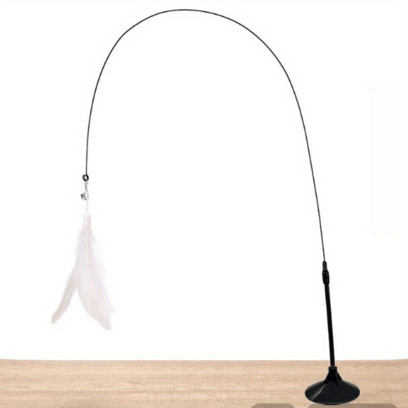 Feather Cat Teaser Toy with Bell - Interactive and Durable Chew Toy