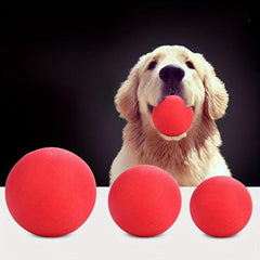 Indestructible Rubber Dog Chew Ball for Teeth Cleaning & Entertainment