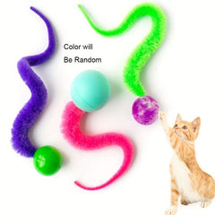 Interactive Magic Worm Ball Cat Toy - Indoor Playtime Entertainment