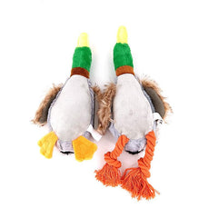 Plush Duck Sound Toy for Teething Dogs